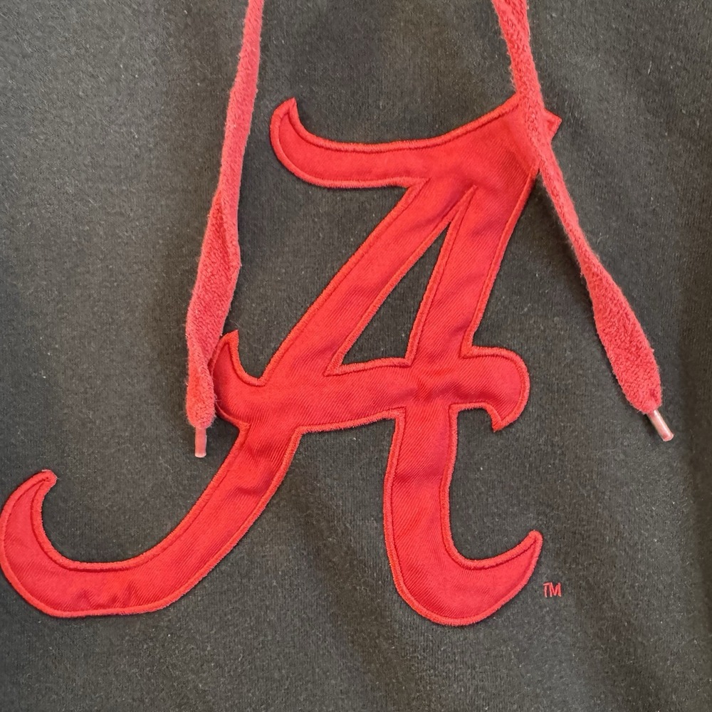 Alabama Crimson Tide Hoodie Adult L Gray Red Long Sleeve Logo Campus Heritage‎ - Picture 3 of 6